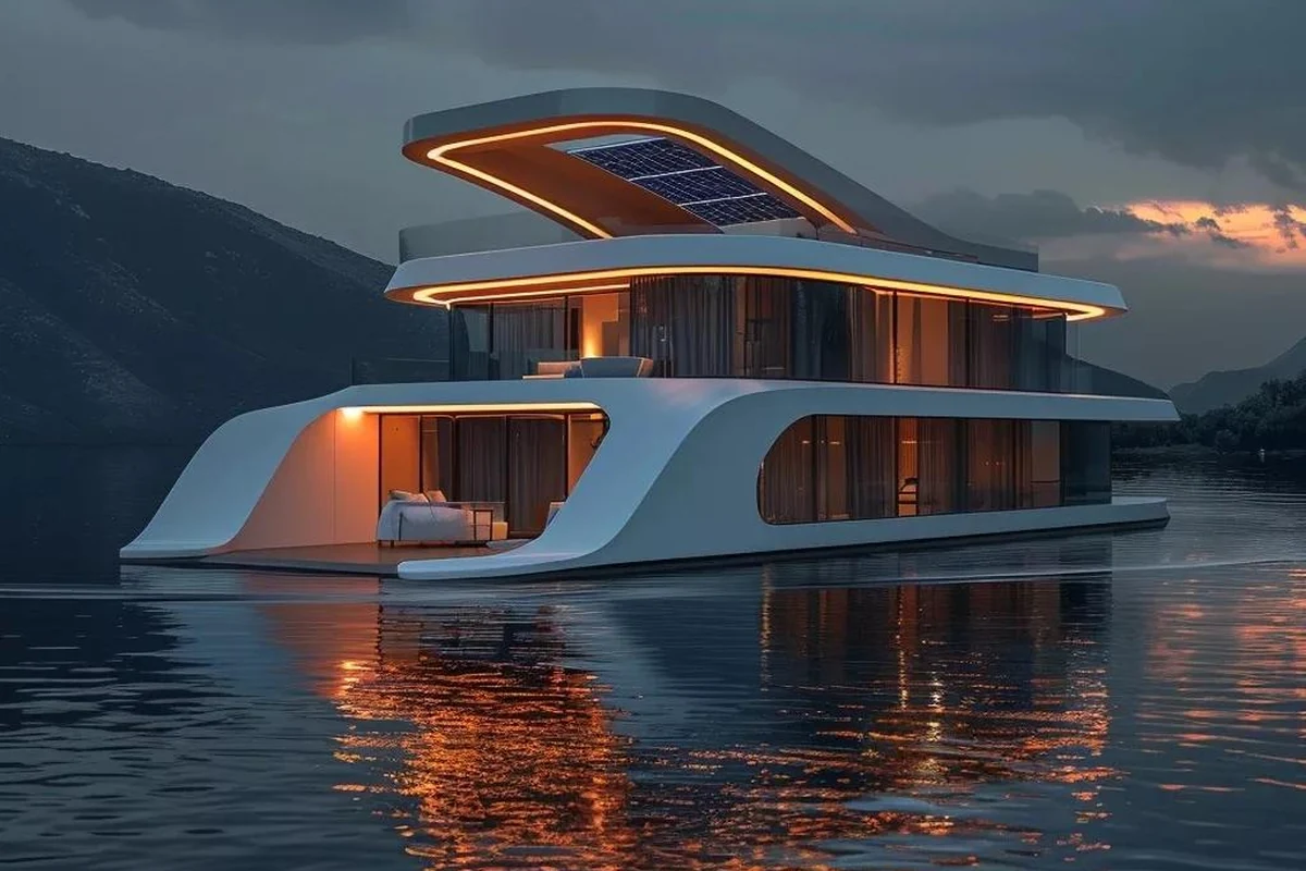 Autonomous houseboat